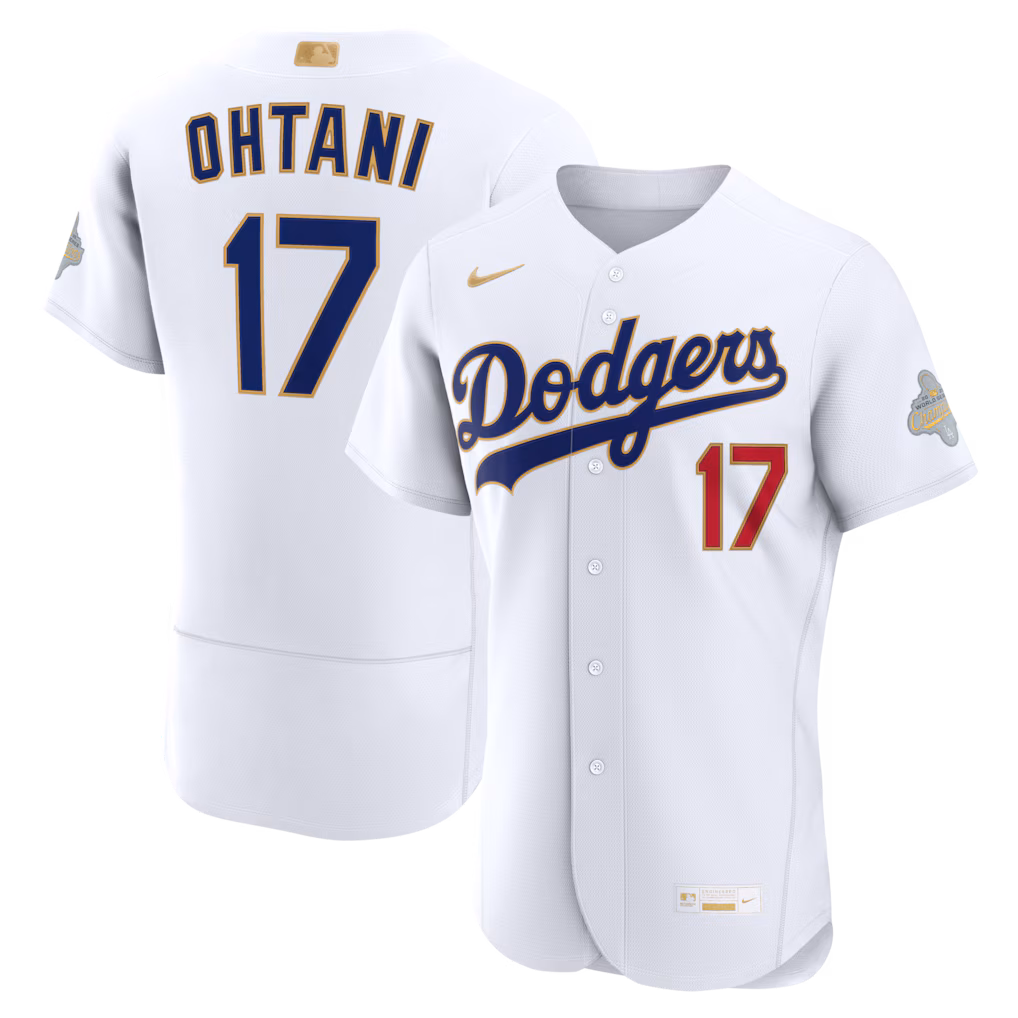 Men's Los Angeles Dodgers Shohei Ohtani Nike White 2026 Gold Collection Authentic Jersey - Jersey