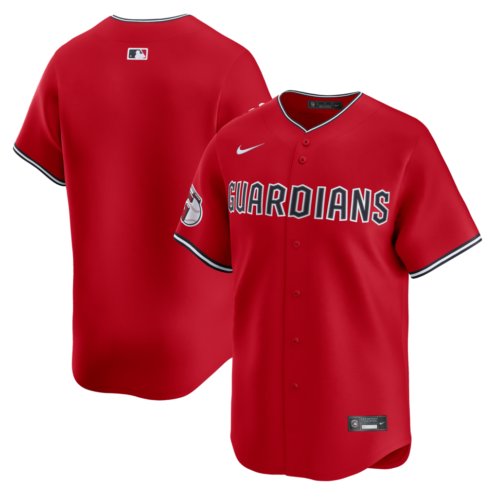 Men's Cleveland Guardians Nike Red Alternate Limited Jersey - Jersey