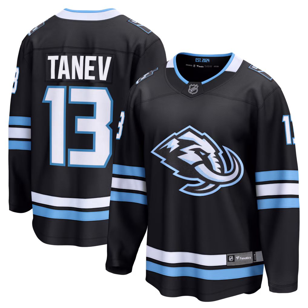 Men's Utah Mammoth Brandon Tanev Fanatics Black Home Breakaway Player Jersey - Jersey