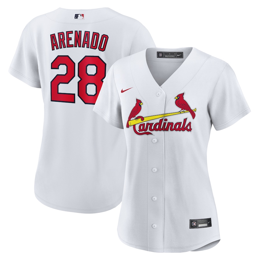 Women's St. Louis Cardinals Nolan Arenado Nike White Home Replica Jersey - Jersey