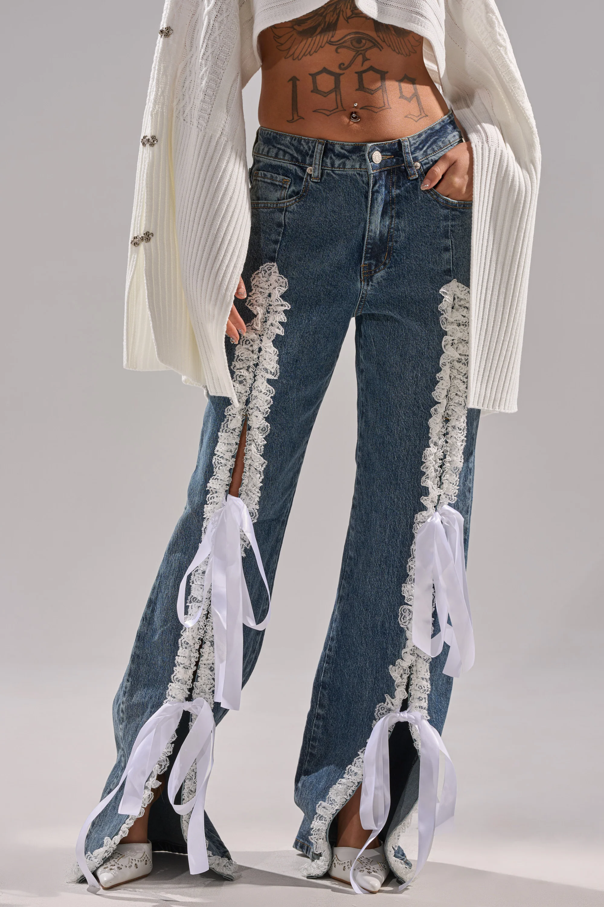 TIE ME UP RELAXED DENIM - Akira Wear
