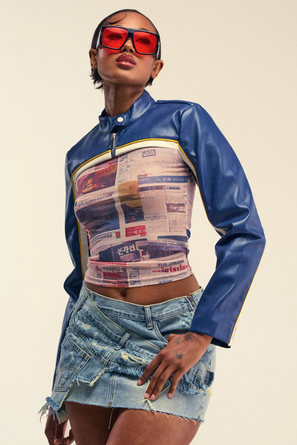 CAN I KICK IT BOLERO IN NAVY - Akira Wear