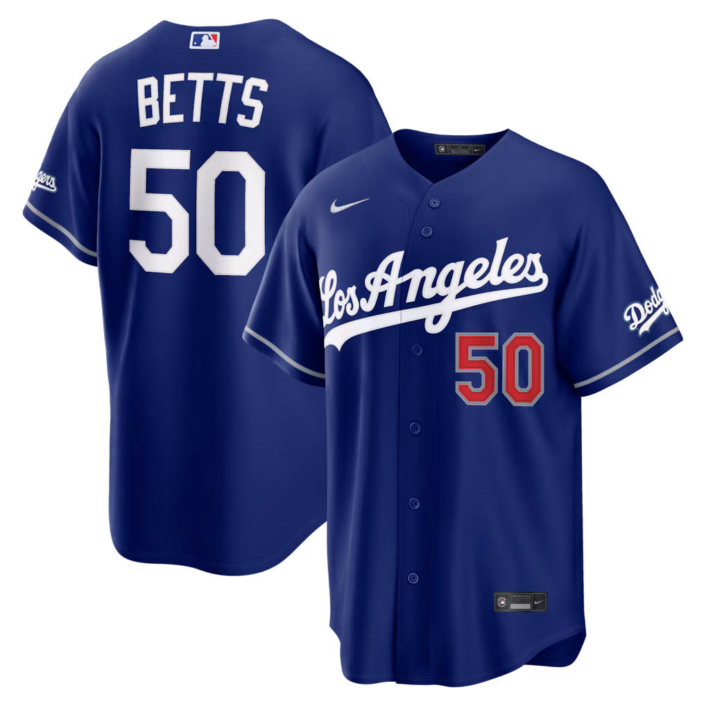 Men's Los Angeles Dodgers Mookie Betts Nike Royal Alternate Stadium Jersey - Jersey