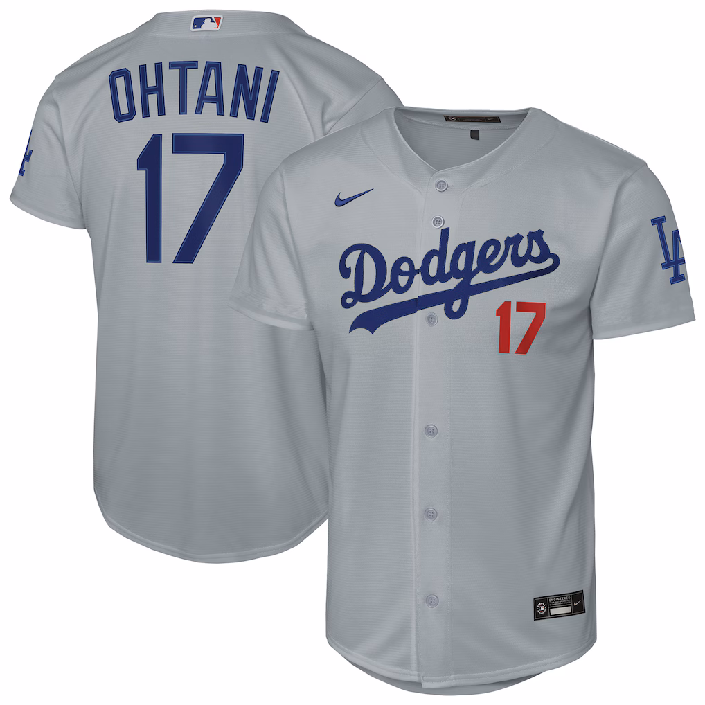 Youth Los Angeles Dodgers Shohei Ohtani Nike Gray Alternate Stadium Jersey - Jersey