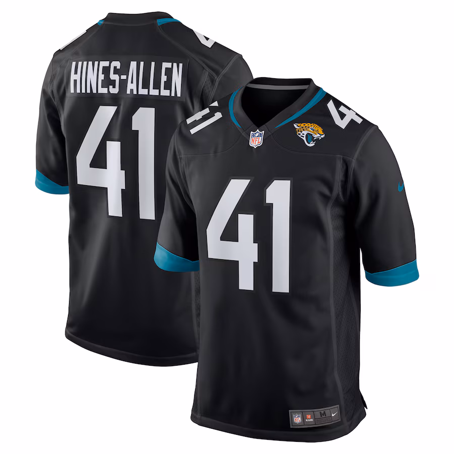 Men's Jacksonville Jaguars Josh Hines-Allen Nike Black Alternate Game Jersey - Jersey
