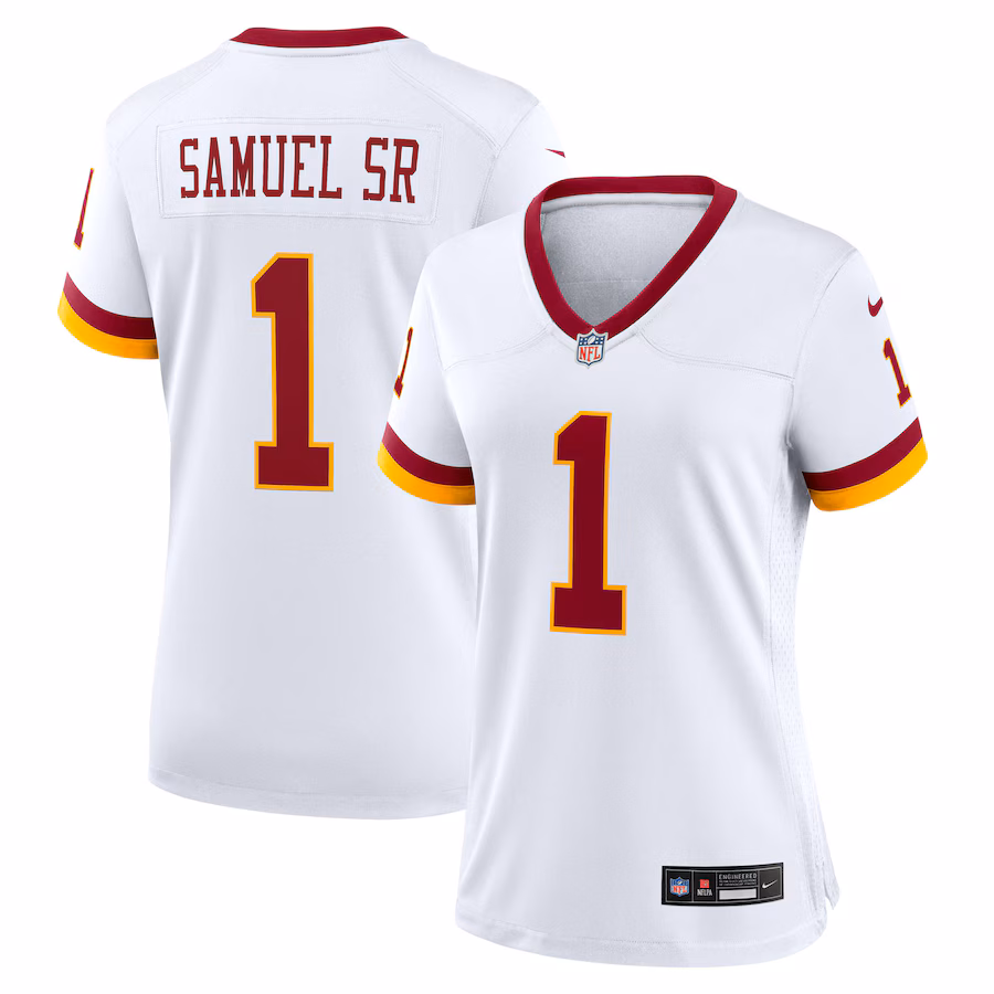 Women's Washington Commanders Deebo Samuel Sr Nike White Game Super Bowl Era Jersey - Jersey