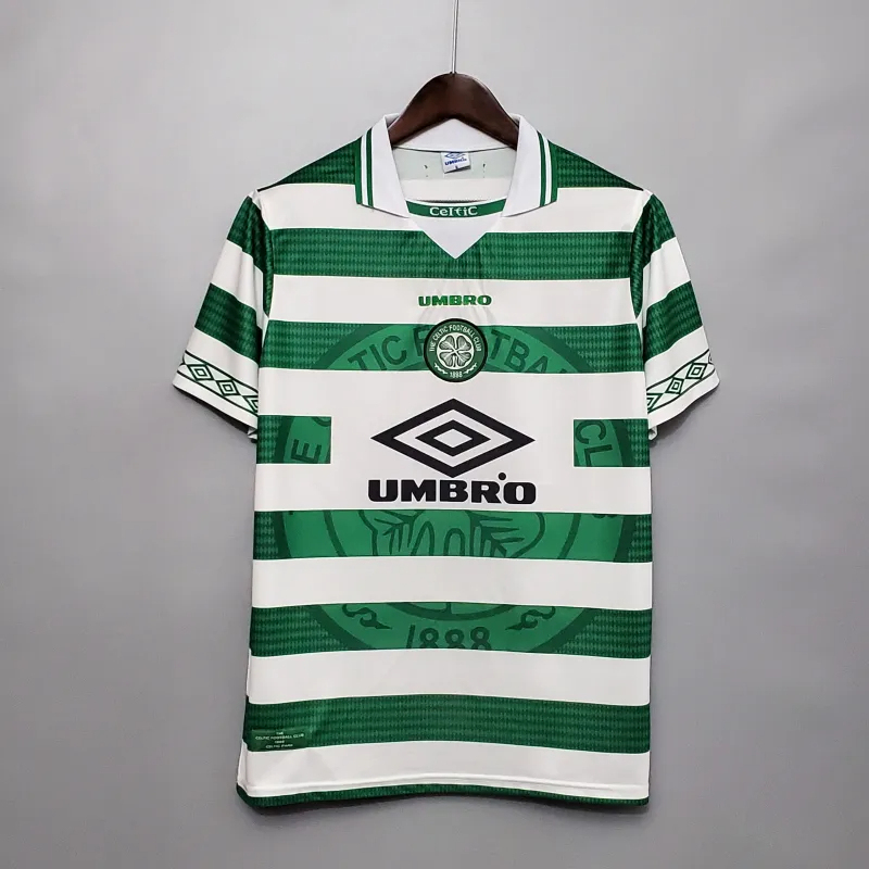 Celtic Retro Soccer Jersey Home Custom Shirt 1998/99 - Jersey