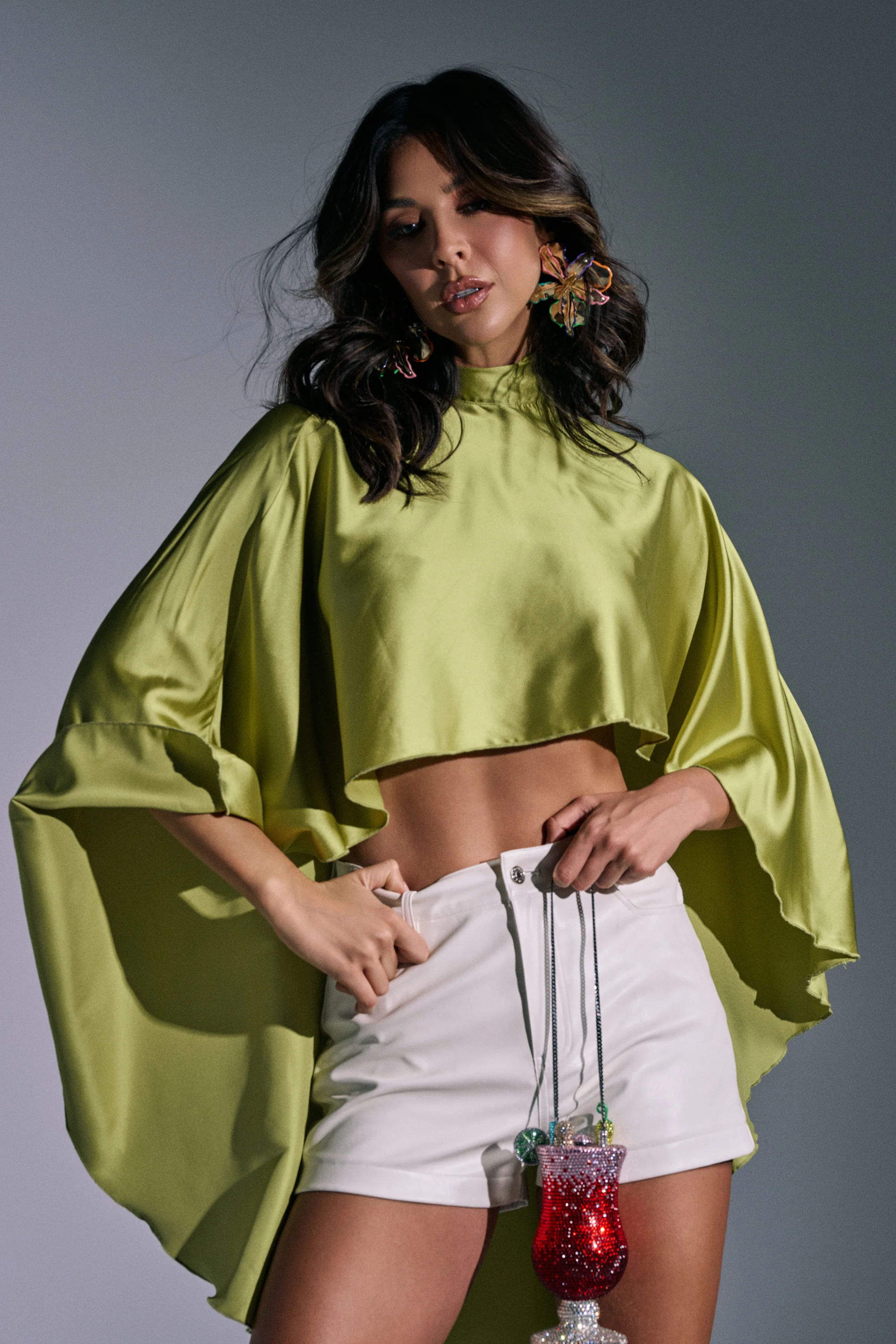 BABY MAKE A MOVE BLOUSE IN CHARTRUESE - Akira Wear