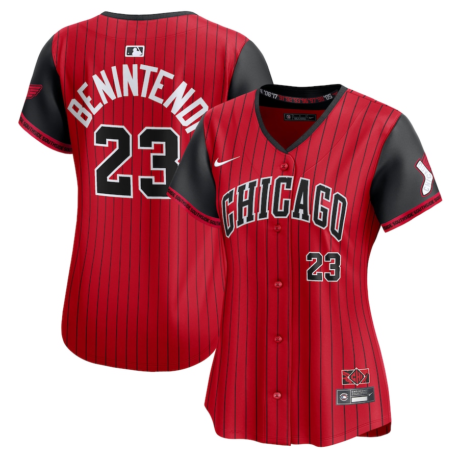 Women's Chicago White Sox Andrew Benintendi Nike Red/Black 2025 City Connect Limited Player Jersey - Jersey