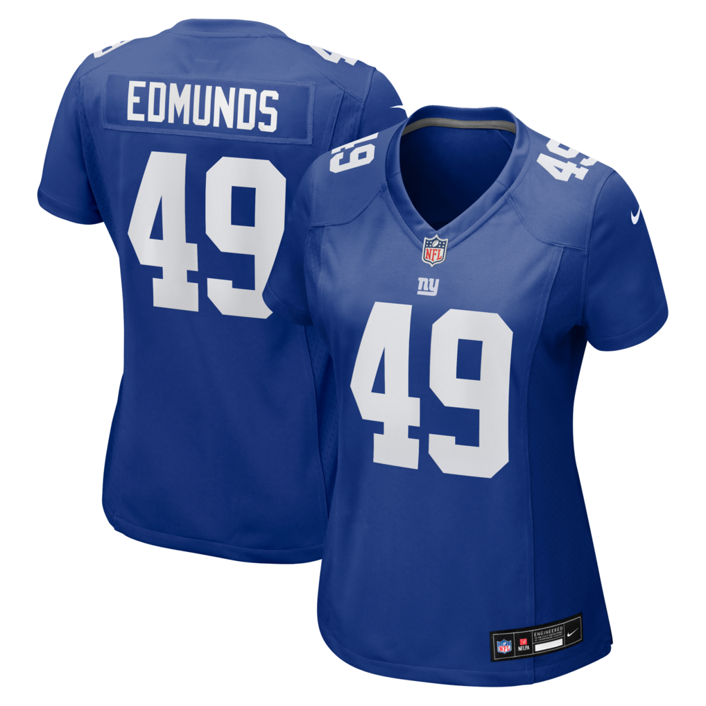 Women's New York Giants Tremaine Edmunds Nike Royal Team Game Jersey - Jersey
