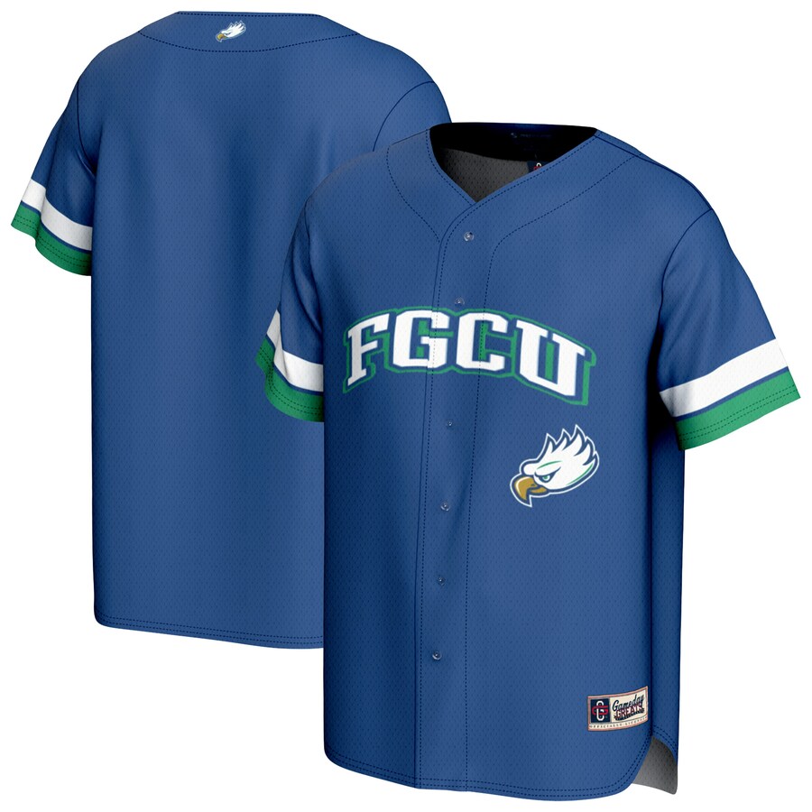 Youth GameDay Greats Blue Florida Gulf Coast Eagles Baseball Jersey - Jersey