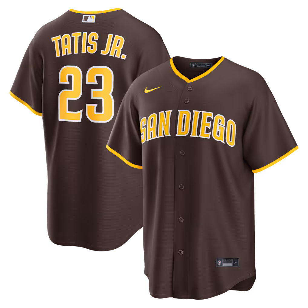 Men's San Diego Padres Fernando Tatis Jr. Nike Brown Road Replica Jersey - Jersey