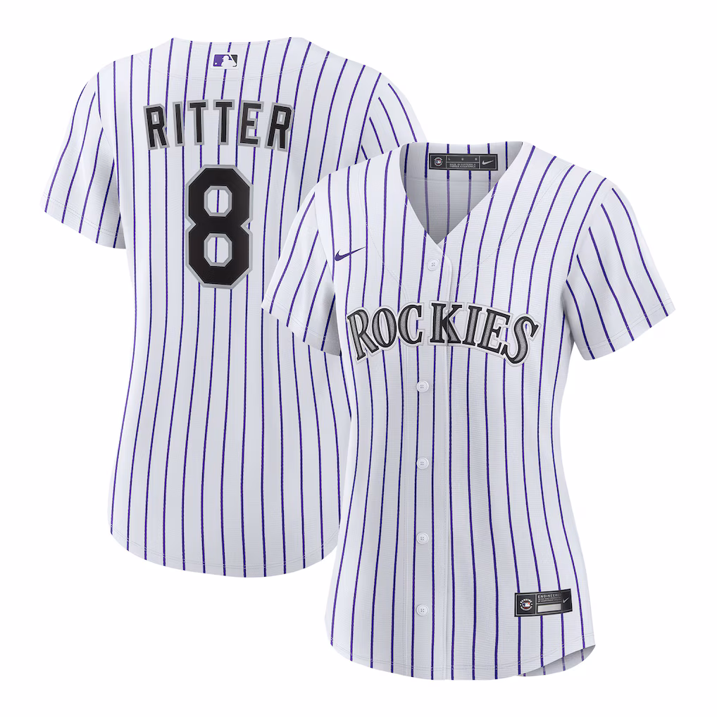 Women's Colorado Rockies Ryan Ritter Nike White Home Replica Jersey - Jersey