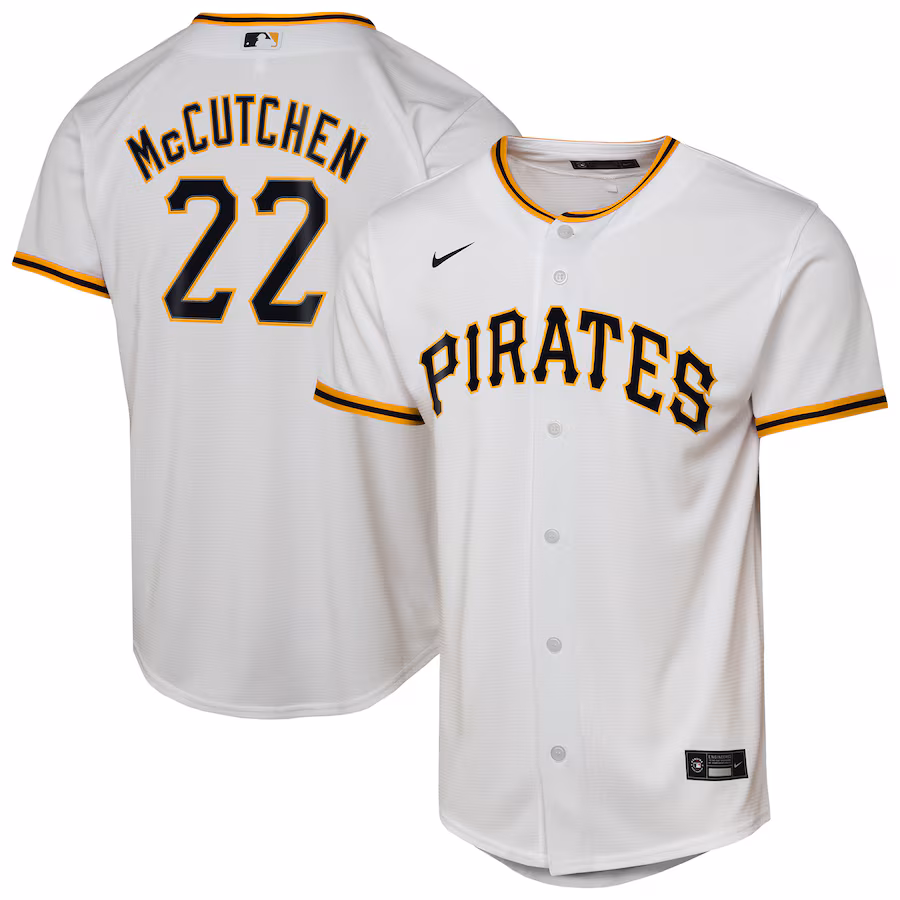 Youth Pittsburgh Pirates Andrew McCutchen Nike White Home Replica Player Jersey - Jersey