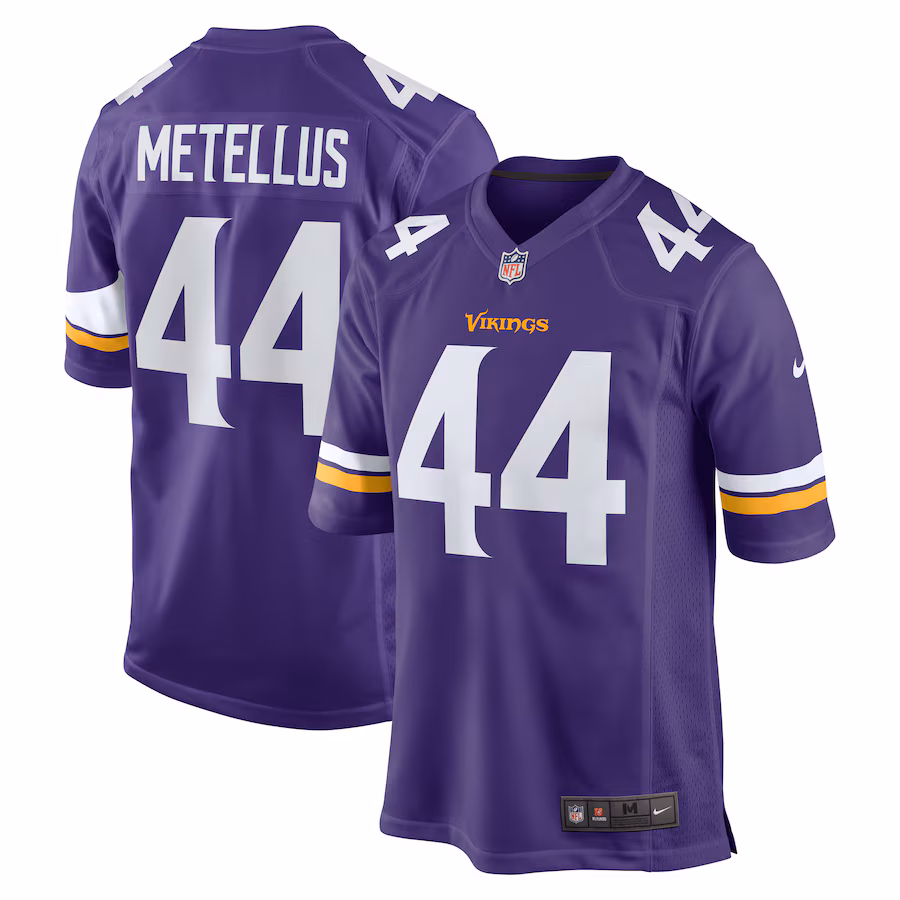 Men's Minnesota Vikings Josh Metellus Nike Purple Game Jersey - Jersey