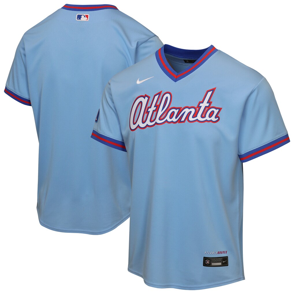 Youth Atlanta Braves  Nike Powder Blue 2026 City Connect Stadium Jersey - Jersey