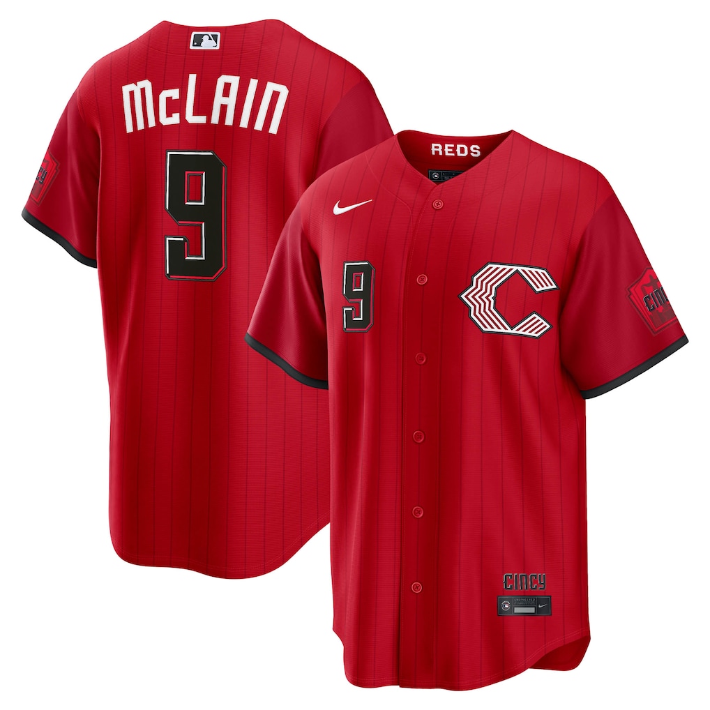 Men's Cincinnati Reds Matt McLain Nike Red 2026 City Connect Stadium Jersey - Jersey