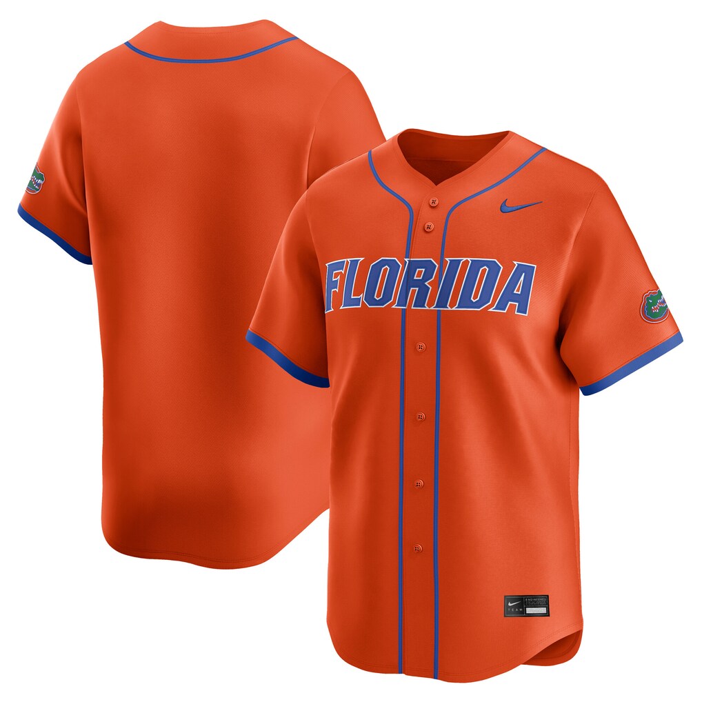 Men's Nike Orange Florida Gators Baseball Limited Jersey - Jersey