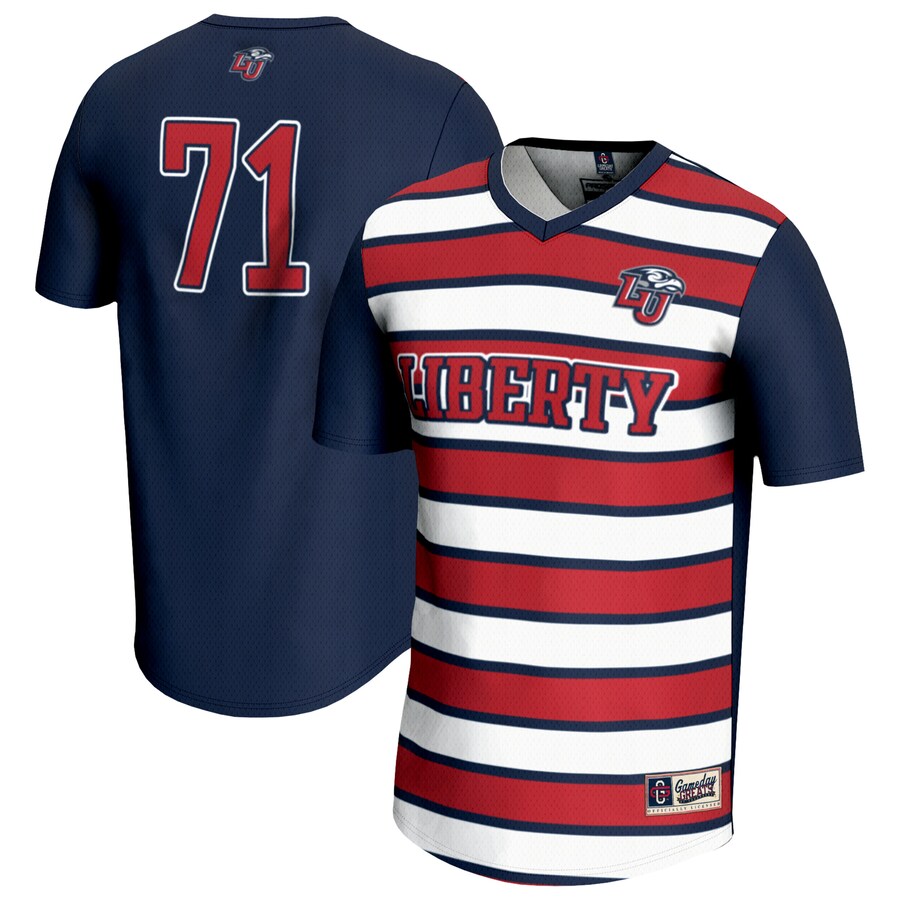 Youth GameDay Greats #71 Navy Liberty Flames Lightweight Soccer Fashion Jersey - Jersey