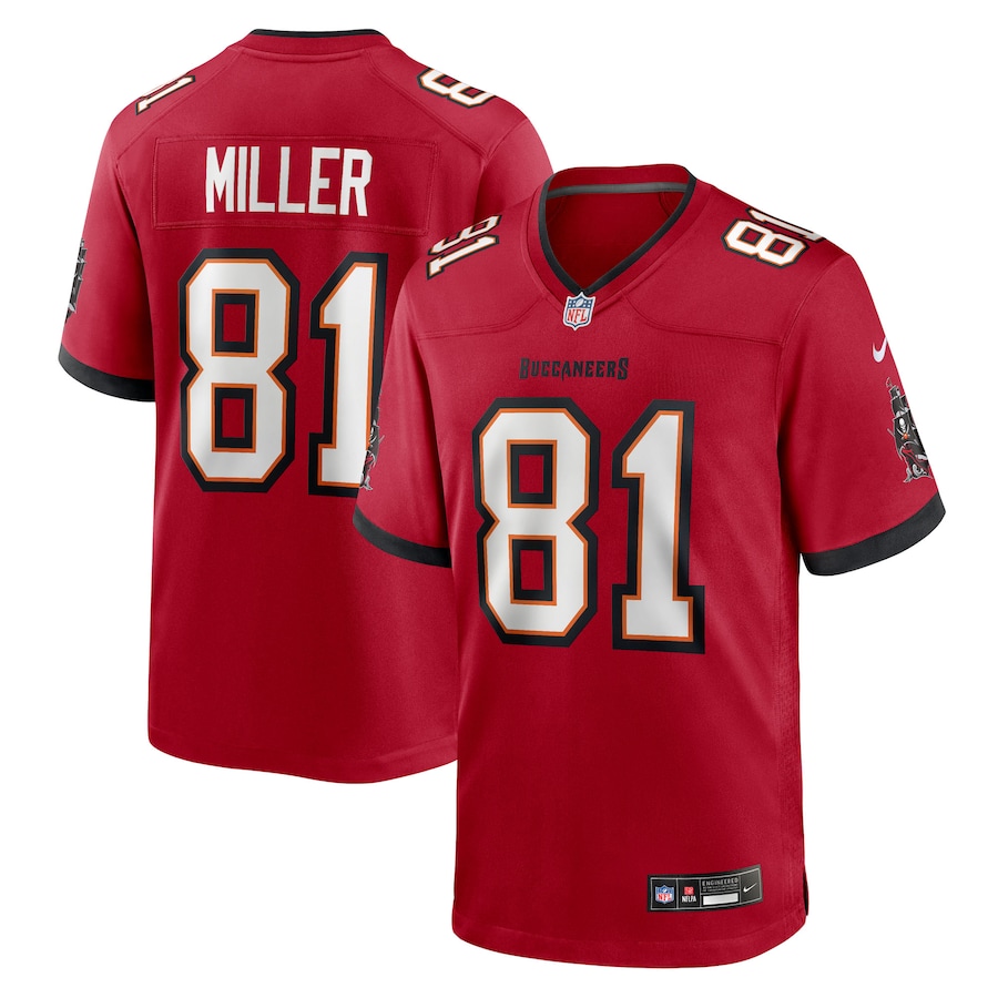 Men's Tampa Bay Buccaneers Ryan Miller Nike Red Team Game Jersey - Jersey