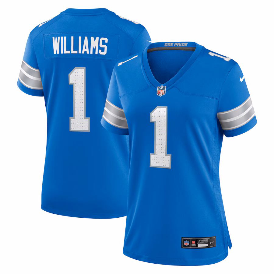Women's Detroit Lions Jameson Williams Nike Blue Game Player Jersey - Jersey