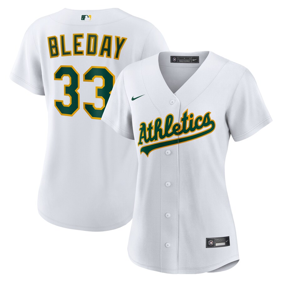 Women's Athletics JJ Bleday Nike White Home Replica Jersey - Jersey