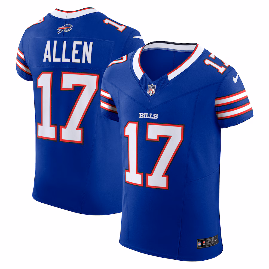 Men's Buffalo Bills Josh Allen Nike Royal Vapor F.U.S.E. Elite Jersey - Jersey