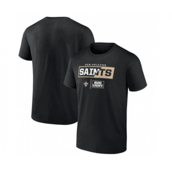 Men's New Orleans Saints Black x Bud Light T-Shirt - Jersey