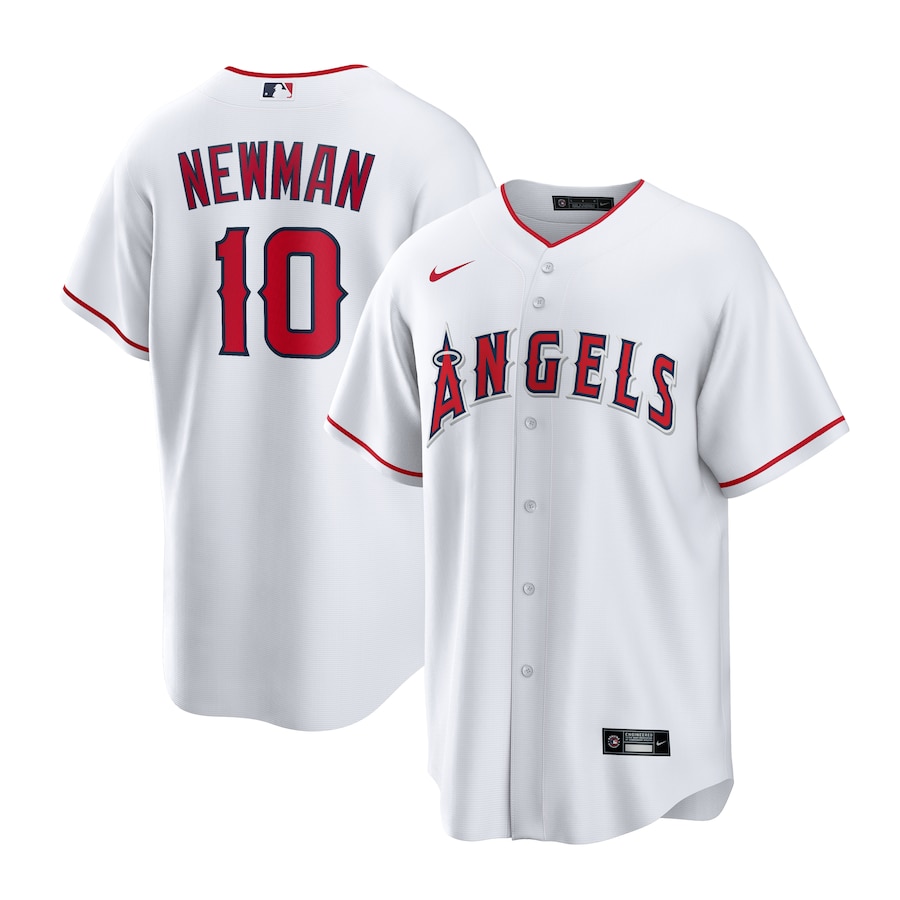 Men's Los Angeles Angels Kevin Newman Nike White Home Replica Jersey - Jersey