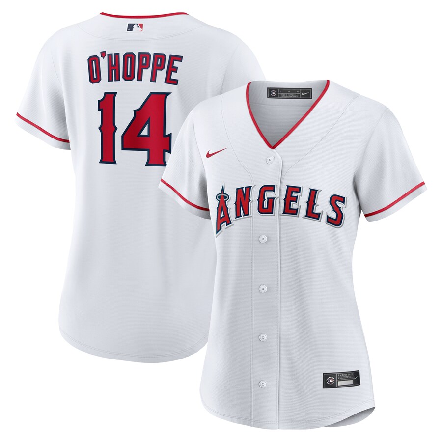 Women's Los Angeles Angels Logan O'Hoppe Nike White Home Replica Jersey - Jersey