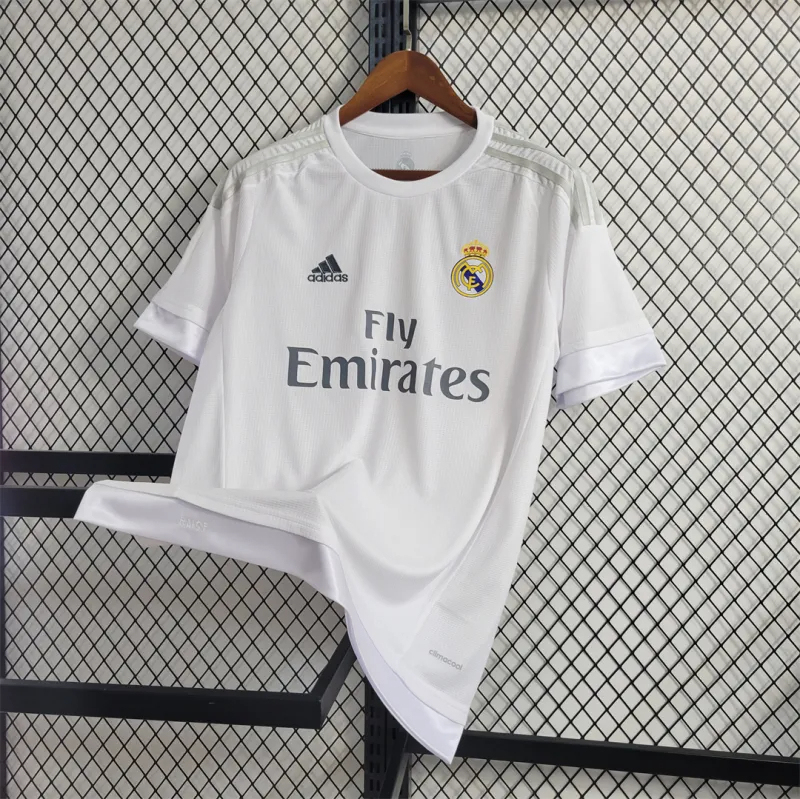 Real Madrid Retro Jersey Home Custom Soccer Shirt 2015/16 - Jersey