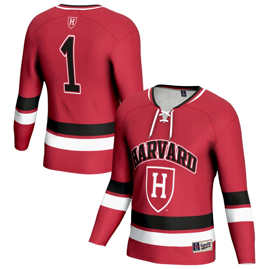 Youth  Crimson Harvard Crimson Lightweight Women's Hockey Team Fashion Jersey - Jersey