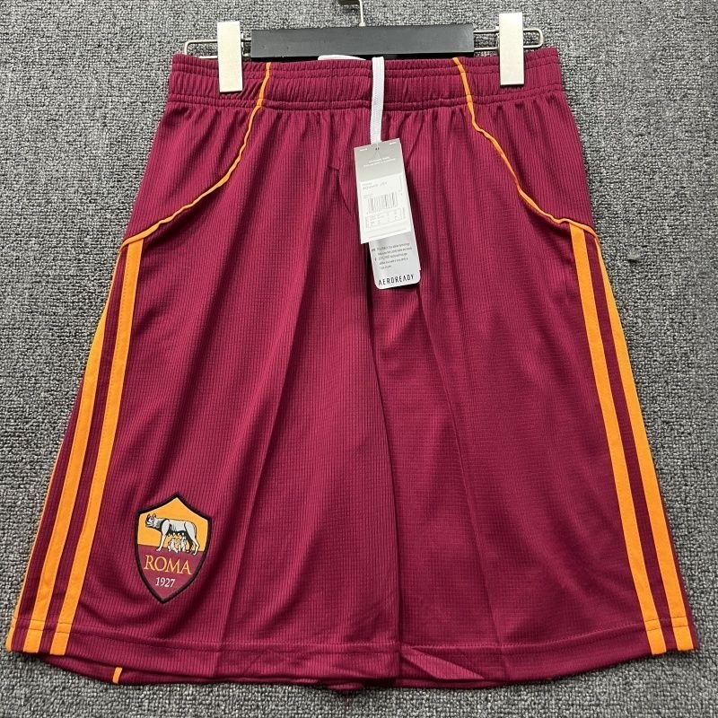 Roma Soccer Jersey Home Custom Shorts 2025/26 - Jersey