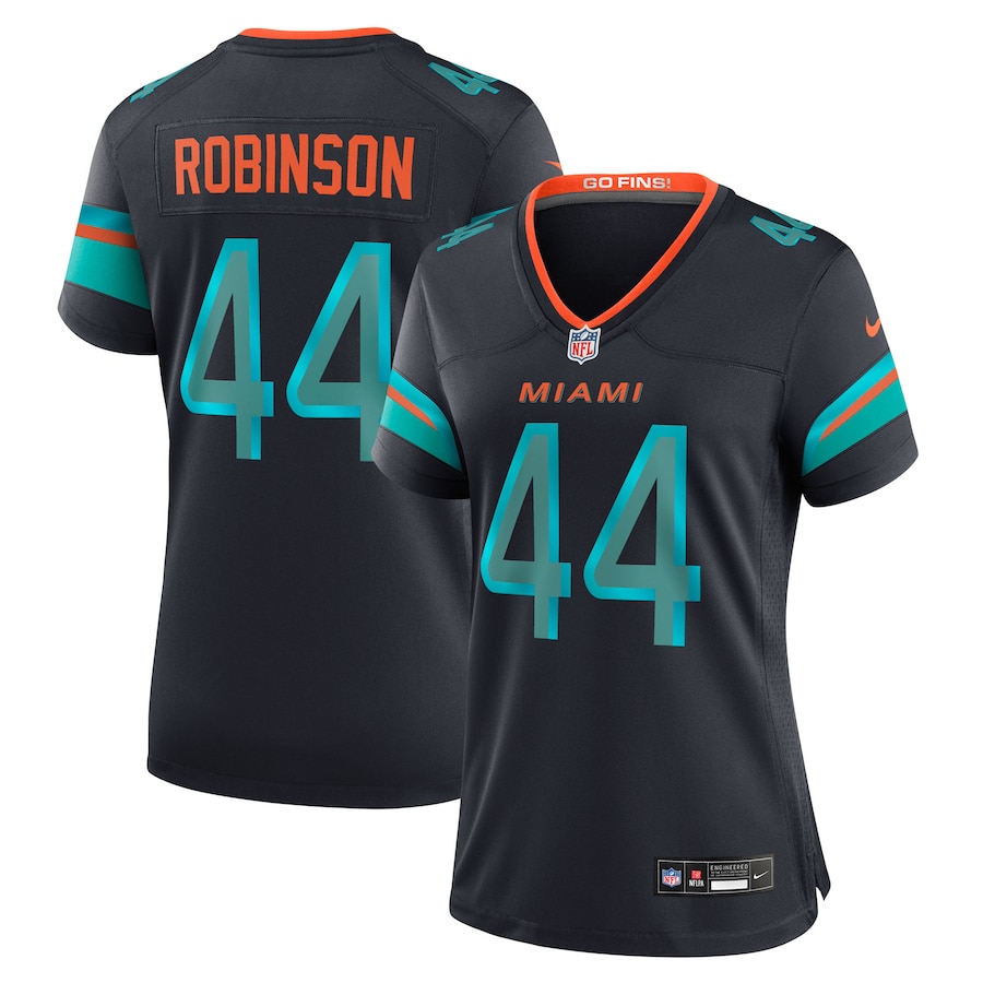 Women's Miami Dolphins Chop Robinson Nike Pitch Blue 2025 Rivalries Collection Game Jersey - Jersey