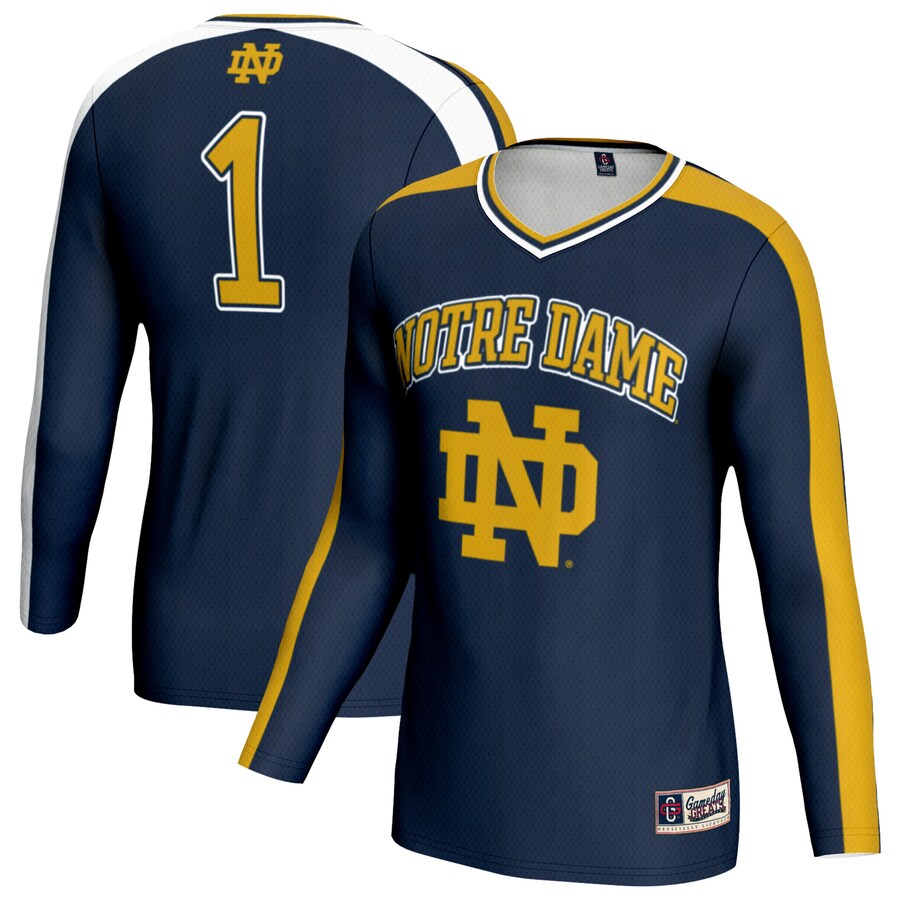 Youth GameDay Greats Navy Notre Dame Fighting Irish Women's Volleyball Lightweight Fashion Jersey - Jersey