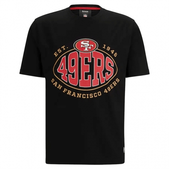 Men's San Francisco 49ers Black BOSS X Trap T Shirt - Jersey