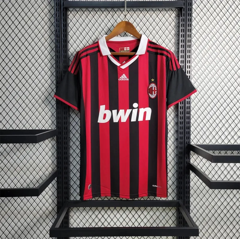 AC Milan Retro Soccer Jersey Home Custom Shirt 2009/10 - Jersey
