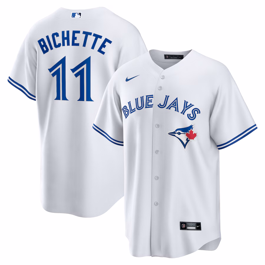 Men's Toronto Blue Jays Bo Bichette Nike White Home Replica Jersey - Jersey
