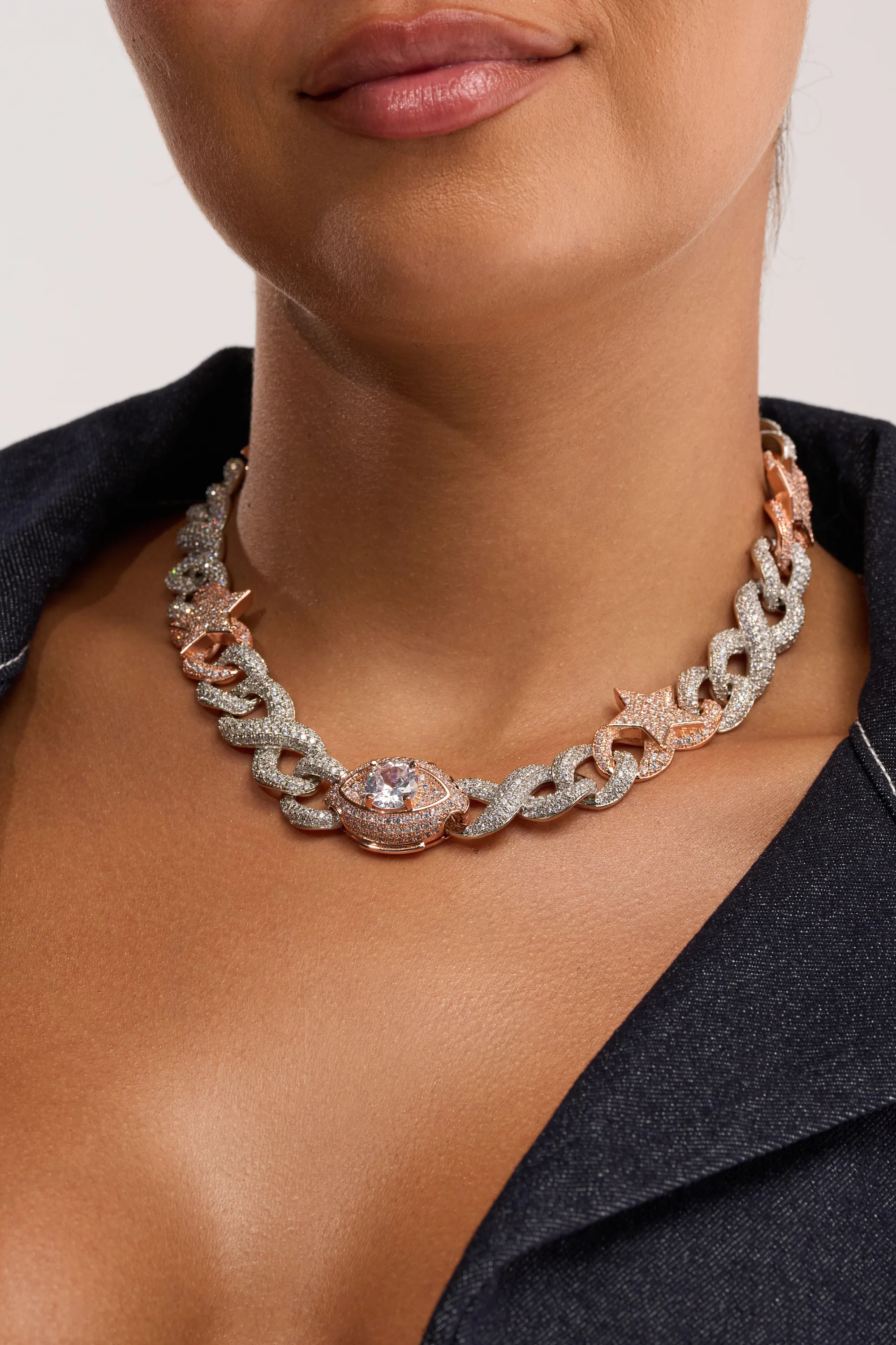 BITE ME ICED CZ CHAIN - Akira Wear