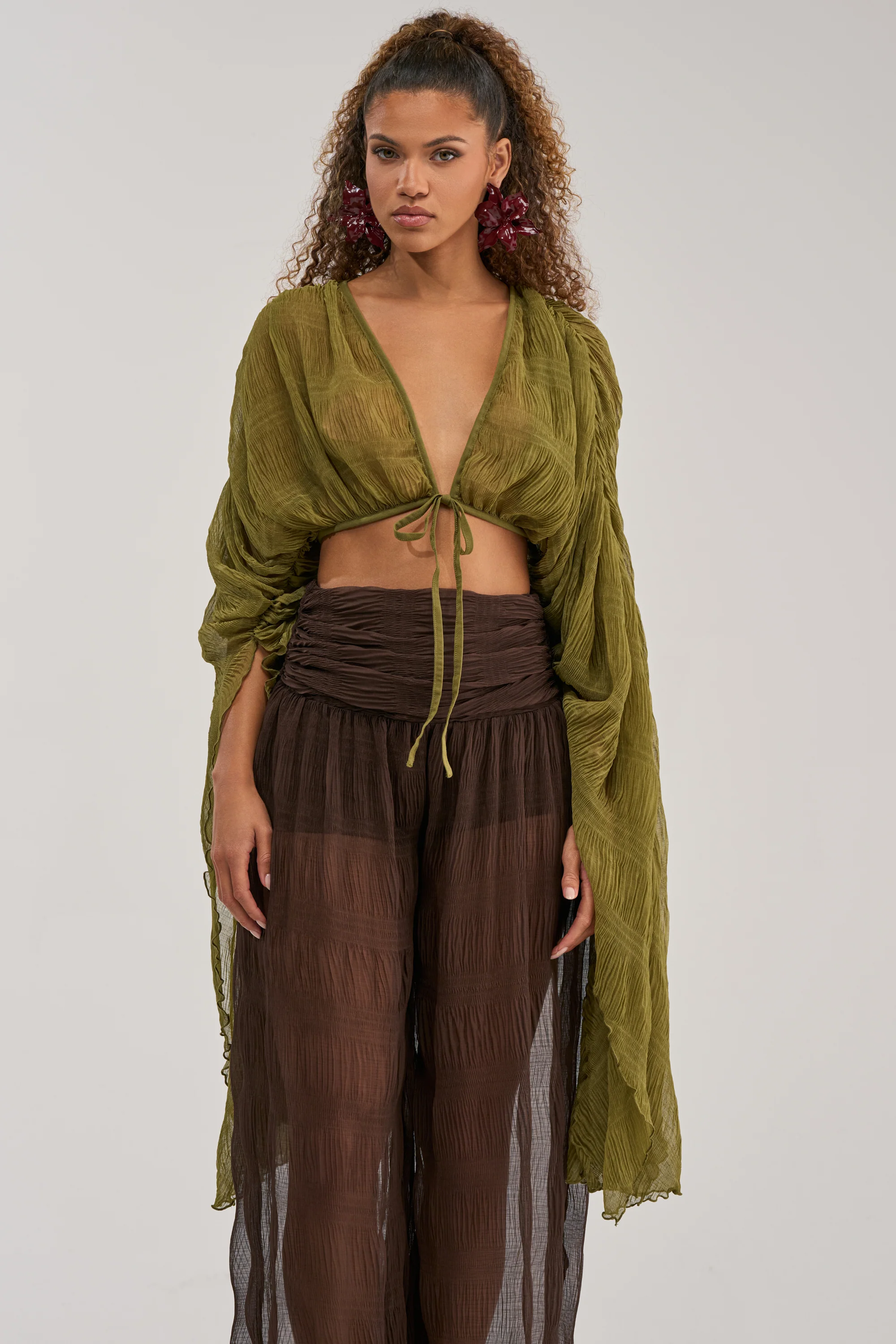 FORBIDDEN FOREST CHIFFON BLOUSE - Akira Wear