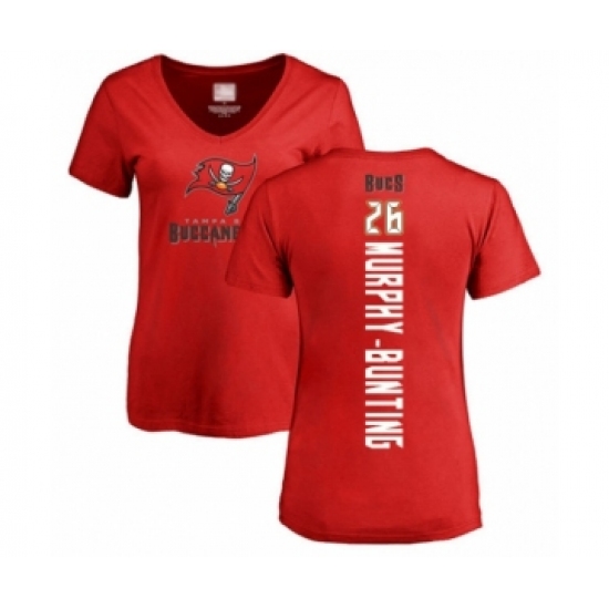 Football Women's Tampa Bay Buccaneers #26 Sean Murphy-Bunting Red Backer T-Shirt - Jersey