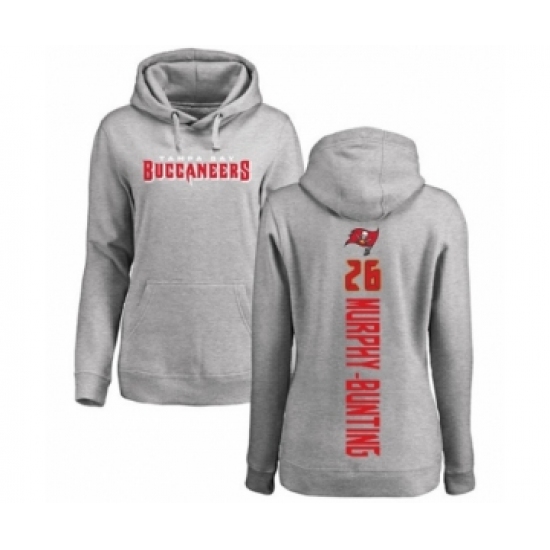 Football Women's Tampa Bay Buccaneers #26 Sean Murphy-Bunting Ash Backer Pullover Hoodie - Jersey