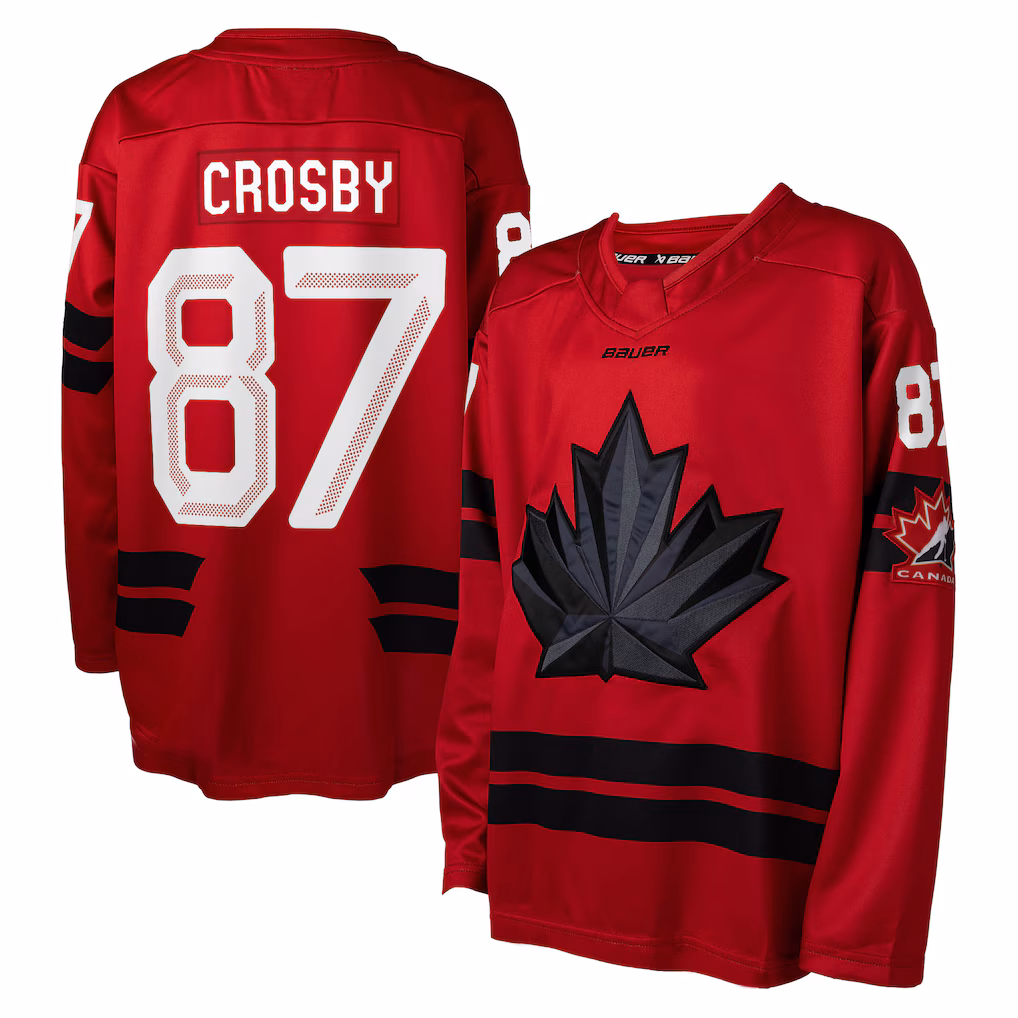 Youth Hockey Canada Sidney Crosby Red 2026 Replica Jersey - Jersey