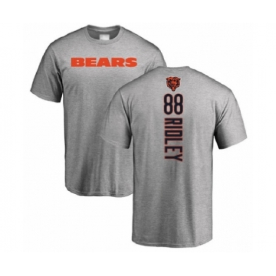 Football Chicago Bears #88 Riley Ridley Ash Backer T-Shirt - Jersey