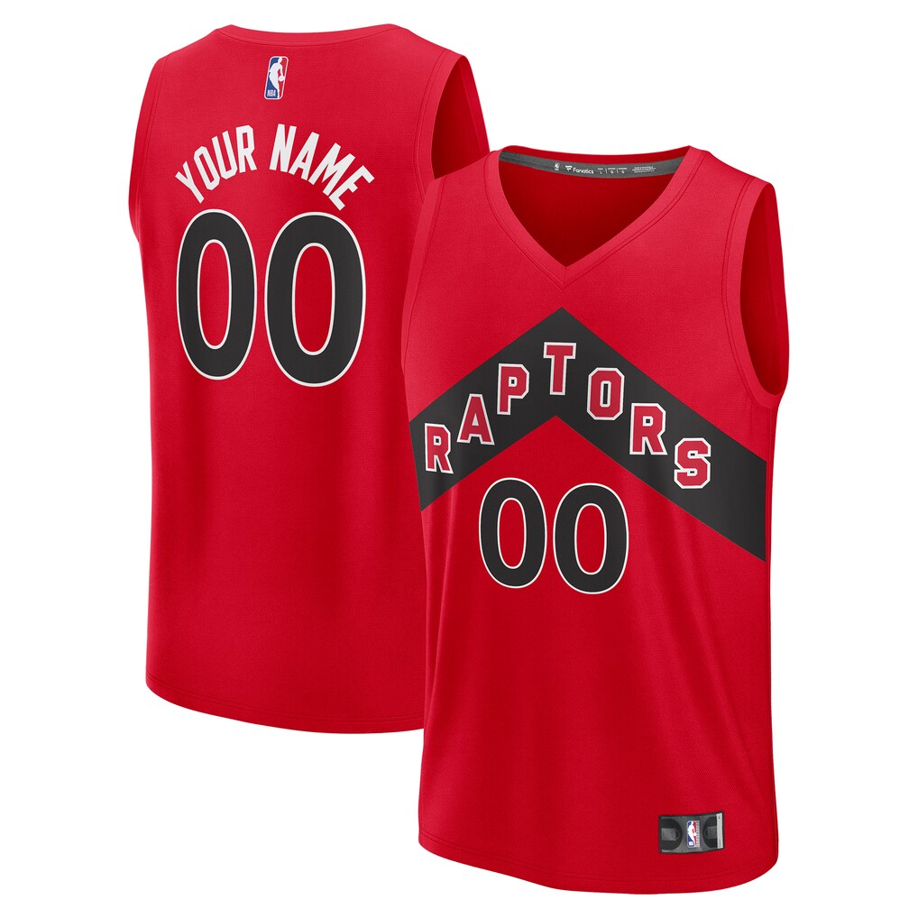 Men's Toronto Raptors Fanatics Red Fast Break Custom Jersey - Icon Edition - Jersey