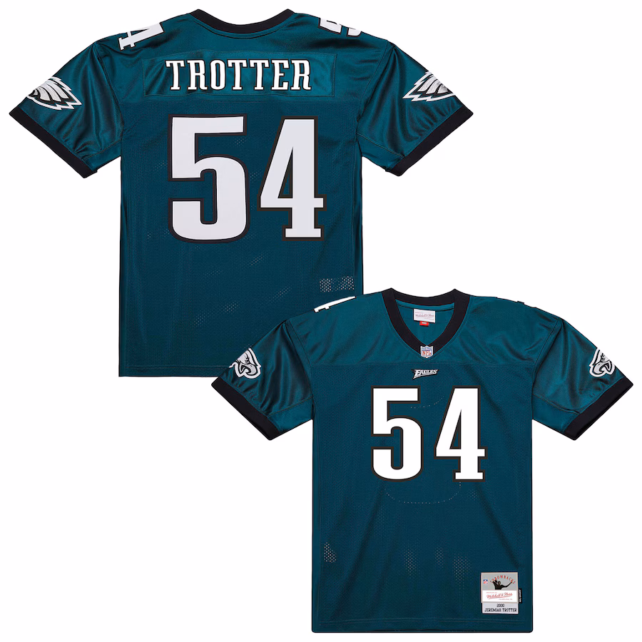 Men's Philadelphia Eagles Jeremiah Trotter Mitchell & Ness Green 2000 Legacy Throwback Replica Jersey - Jersey