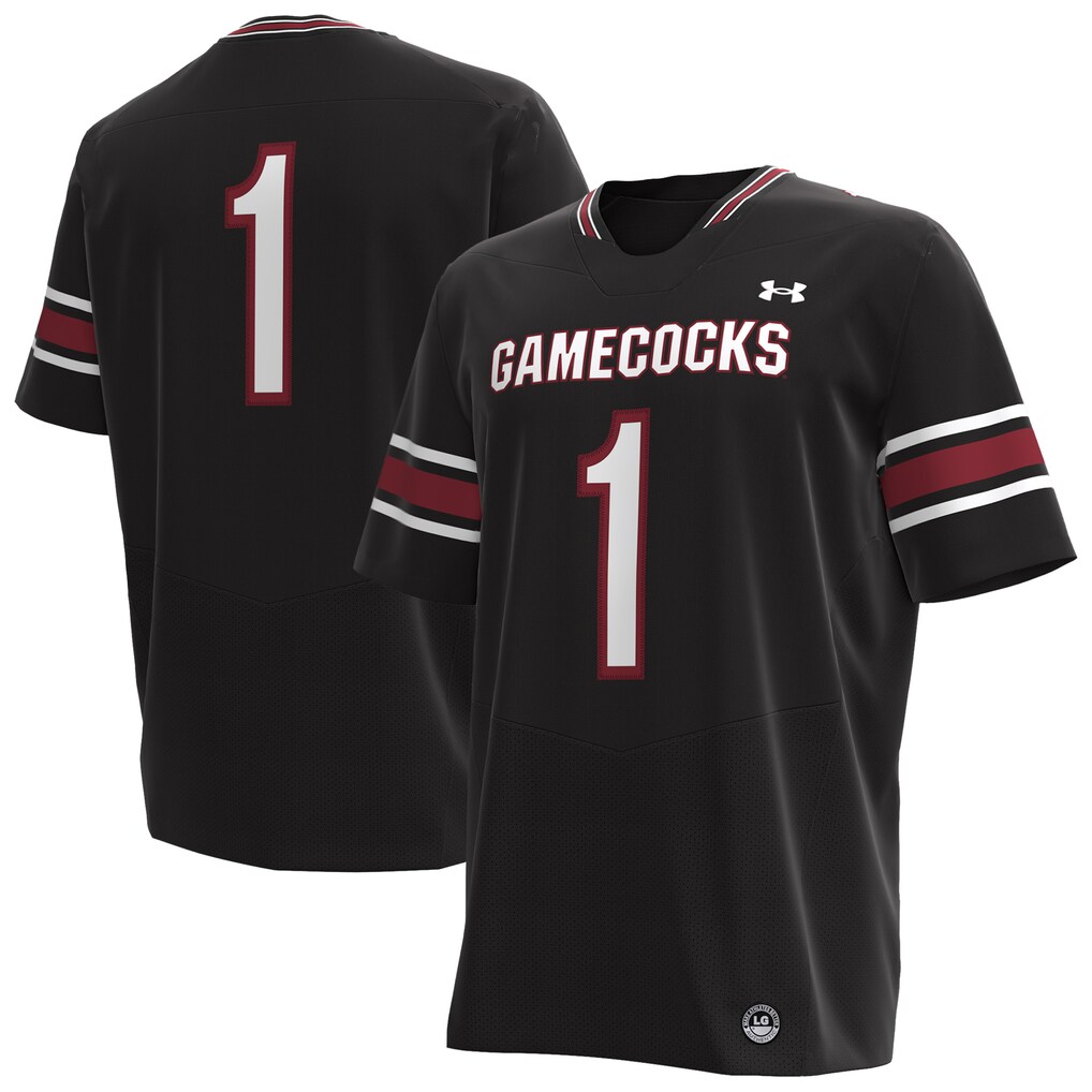 Men's Under Armour Black South Carolina Gamecocks Premier Football Jersey - Jersey