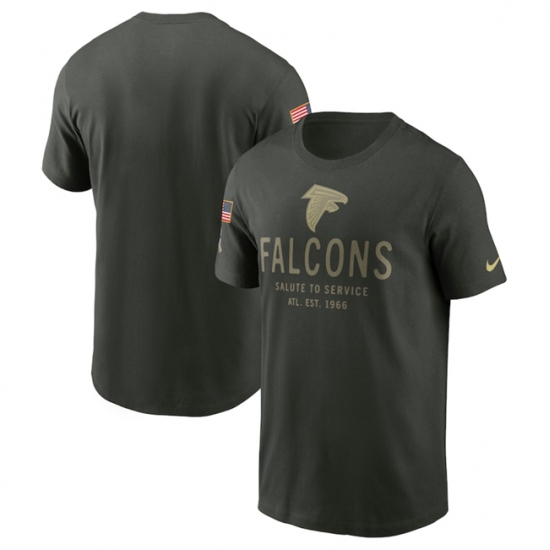 Men's Atlanta Falcons Forest Green 2025 Salute to Service Sideline Primary Edge Dri-FIT T-Shirt - Jersey