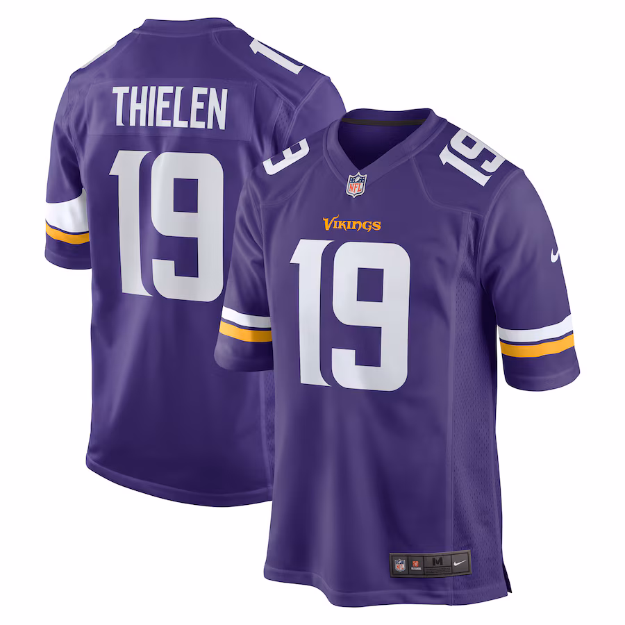 Men's Minnesota Vikings Adam Thielen Nike Purple Game Jersey - Jersey