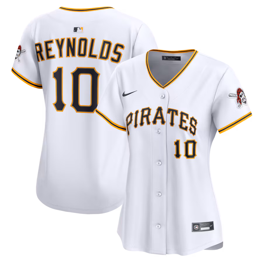 Women's Pittsburgh Pirates Bryan Reynolds Nike White Home Limited Jersey - Jersey